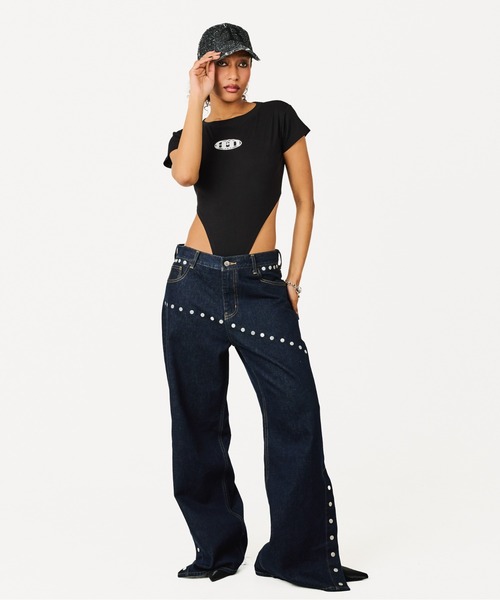 BEEDEN（ビーデン）の「SECOUND SKIN BODYSUIT（Tシャツ/カットソー・レディース・ホワイト/ブラック/レッド・FREE）」の21枚目の写真