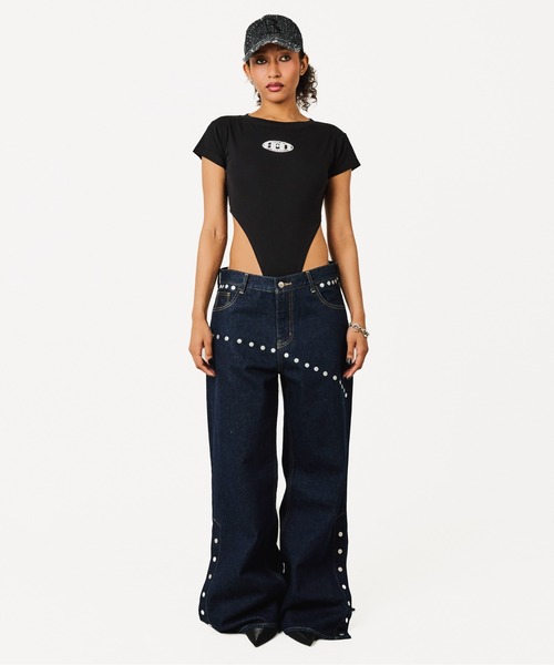 BEEDEN（ビーデン）の「SECOUND SKIN BODYSUIT（Tシャツ/カットソー・レディース・ホワイト/ブラック/レッド・FREE）」の16枚目の写真