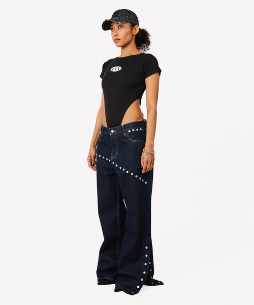 BEEDEN（ビーデン）の「SECOUND SKIN BODYSUIT（Tシャツ/カットソー・レディース・ホワイト/ブラック/レッド・FREE）」の17枚目の写真