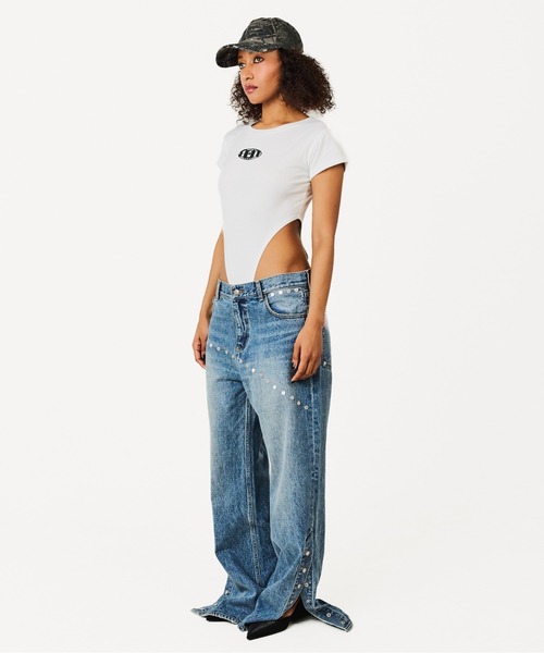 BEEDEN（ビーデン）の「SECOUND SKIN BODYSUIT（Tシャツ/カットソー・レディース・ホワイト/ブラック/レッド・FREE）」の9枚目の写真