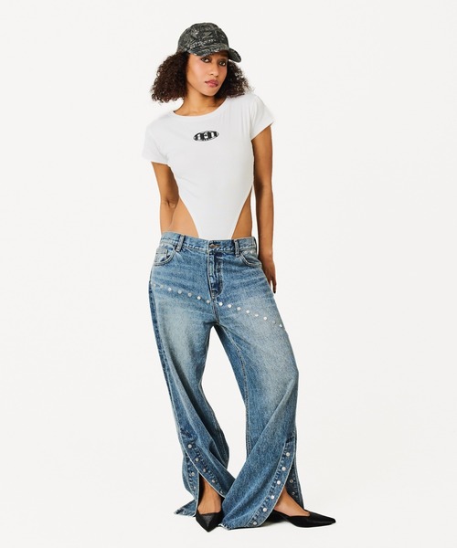 BEEDEN（ビーデン）の「SECOUND SKIN BODYSUIT（Tシャツ/カットソー・レディース・ホワイト/ブラック/レッド・FREE）」の12枚目の写真