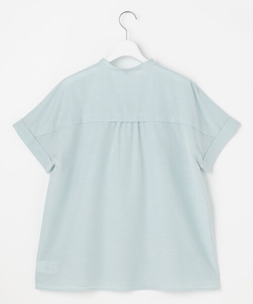 J.PRESS(ジェイプレス)の「ソフトシアークロス フレンチスリーブ ブラウス(シャツ/ブラウス・レディース・黄土色系/スカイブルー系/グレー系/ピンク系・11/9)」の14枚目の写真
