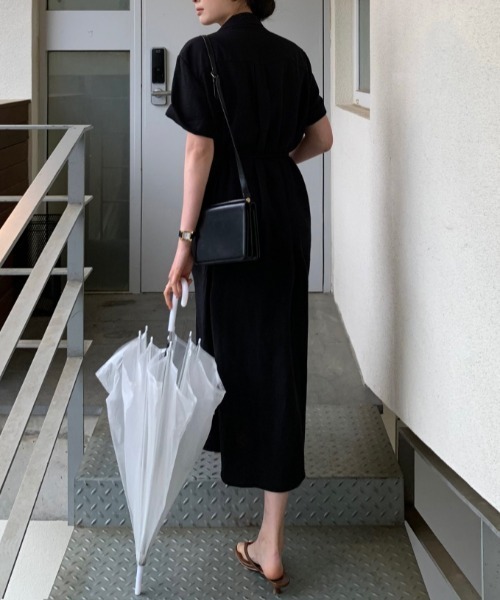 FAVORITO(ファヴォリート)の「リボンシャツワンピース(シャツワンピース・レディース・ホワイト/ブラック・F)」の22枚目の写真