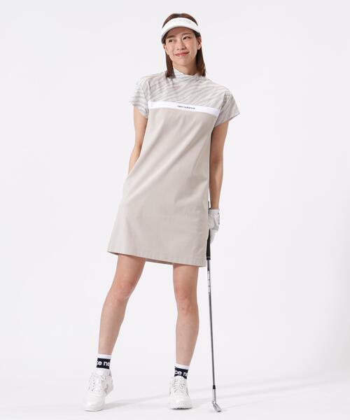 New Balance Golf(ニューバランスゴルフ)の「半袖 モックネック ワンピース (WOMENS)(ワンピース・レディース・ブラック/ベージュ系その他・MEDIUM/LARGE/SMALL)」の22枚目の写真