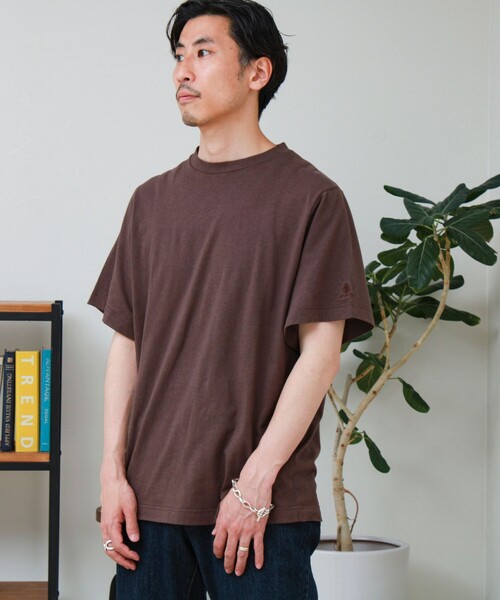 GEVACO(ゲバコ)の「【GEVACO/ゲバコ】リネンバスクTシャツ(Tシャツ/カットソー・メンズ・ブラウン/ブラック/カーキ・M/L)」の2枚目の写真