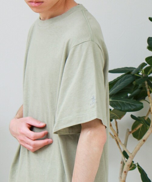 GEVACO(ゲバコ)の「【GEVACO/ゲバコ】リネンバスクTシャツ(Tシャツ/カットソー・メンズ・ブラウン/ブラック/カーキ・M/L)」の11枚目の写真