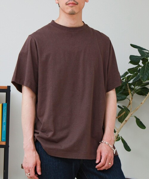 GEVACO(ゲバコ)の「【GEVACO/ゲバコ】リネンバスクTシャツ(Tシャツ/カットソー・メンズ・ブラウン/ブラック/カーキ・M/L)」の13枚目の写真