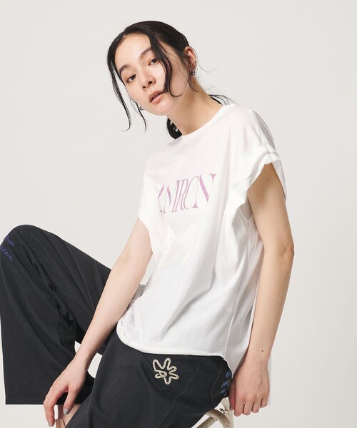 セール】＜Americana＞ロールアップ プリントTシャツ（Tシャツ