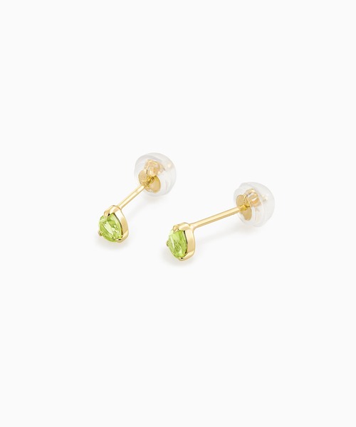 festaria bijou SOPHIA(フェスタリアビジュソフィア)の「K10YG ペリドット ピアス(ピアス(両耳用)・レディース・イエローゴールド・ONE SIZE)」の2枚目の写真