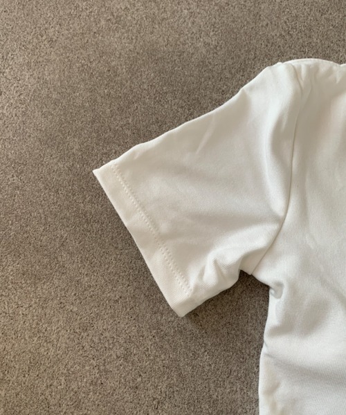 Teem Store(チームストア)の「【カップ付き】バックバタフライデザインタイトTシャツ ピチT(Tシャツ/カットソー・レディース・レッド/ブラック/ホワイト・F)」の18枚目の写真