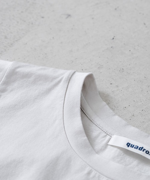 quadro(クオドロ)の「コンパクトクルローレル天竺タンクトップ(Tシャツ/カットソー・レディース・サンドベージュ/ネイビー/ホワイト・FREE)」の8枚目の写真