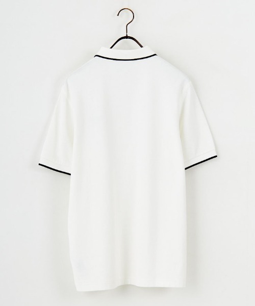 FRED PERRY（フレッドペリー）の「[FRED PERRY/フレッドペリー] ワンポイント刺繍ロゴ ハーフジップポロシャツ（ポロシャツ・レディース・ブラック/ホワイト・L/M）」の14枚目の写真