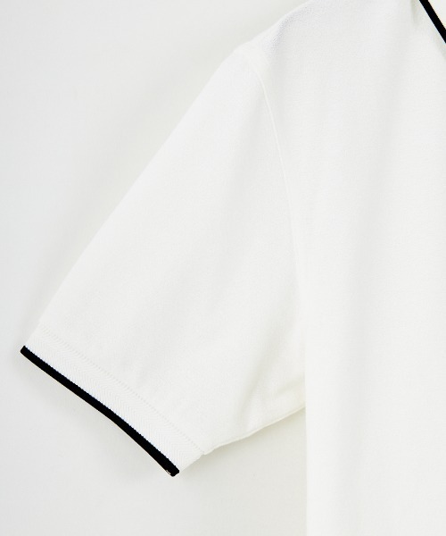 FRED PERRY（フレッドペリー）の「[FRED PERRY/フレッドペリー] ワンポイント刺繍ロゴ ハーフジップポロシャツ（ポロシャツ・レディース・ブラック/ホワイト・L/M）」の18枚目の写真