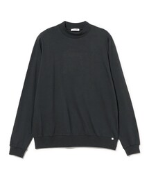 ANTICIPO / コットンジャージー ロングスリーブ モックネック Tシャツ