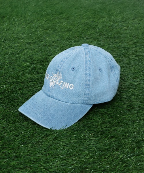 The Endless Summer(エンドレスサマー)の「TES GOLFING DENIM LOW CAP / キャップ(キャップ・メンズ・サックスブルー/ブラック/ネイビー・FREE)」の8枚目の写真