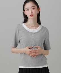 LAKOLE | レイヤードヘンリーネック半袖T / 863036(Tシャツ/カットソー)