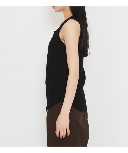 Dickies（ディッキーズ）の「Dickies/ディッキーズ　ヘンリーネックタンクトップ（タンクトップ・レディース・ブラック/ヘザーグレー・LARGE/MEDIUM）」の6枚目の写真