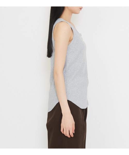 Dickies（ディッキーズ）の「Dickies/ディッキーズ　ヘンリーネックタンクトップ（タンクトップ・レディース・ブラック/ヘザーグレー・LARGE/MEDIUM）」の16枚目の写真