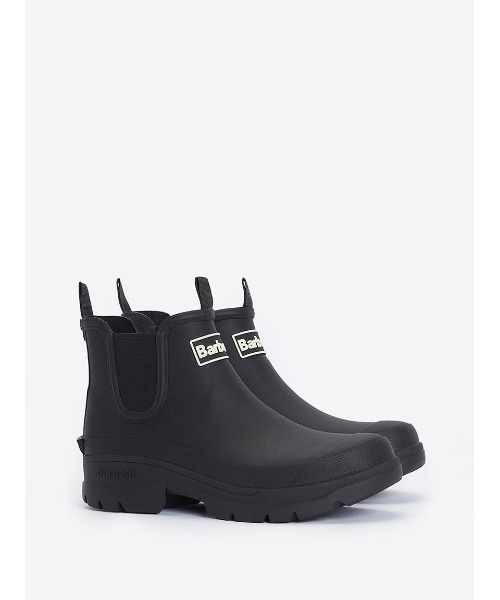 Barbour（バブアー）の「Nimbus サイドゴア ショート レインブーツ（レディース）（レインシューズ・レディース・ブラック/ピンク/グレー・3/4/5/6）」の2枚目の写真