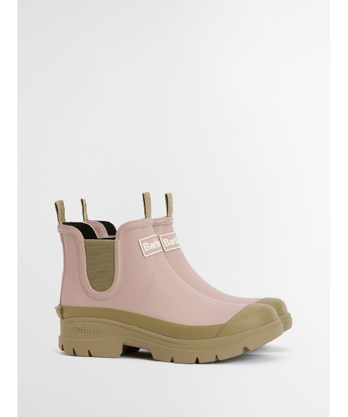 Barbour（バブアー）の「Nimbus サイドゴア ショート レインブーツ（レディース）（レインシューズ・レディース・ブラック/ピンク/グレー・3/4/5/6）」の4枚目の写真