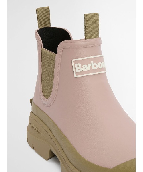 Barbour（バブアー）の「Nimbus サイドゴア ショート レインブーツ（レディース）（レインシューズ・レディース・ブラック/ピンク/グレー・3/4/5/6）」の9枚目の写真
