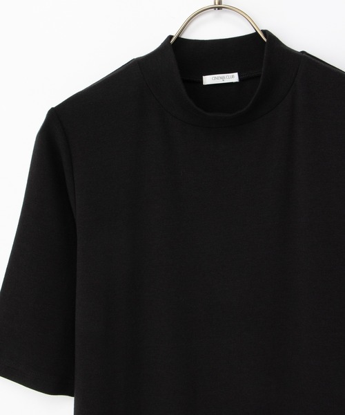 Honeys（ハニーズ）の「【ハニさら・接触冷感・ＵＶカット】５分袖ハイネックＴ（Tシャツ/カットソー・レディース・レッド系1/レッド系その他/ブラック/スミクロ/ブラウン系その他・S/LL/L/M）」の22枚目の写真