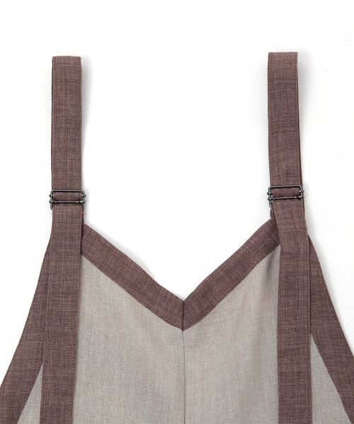 Rejoule(リジュール)の「バイカラーデザイン スカーチョ サロペット(サロペット/オーバーオール・レディース・ブラック/モカ/ベージュ・M/S)」の20枚目の写真