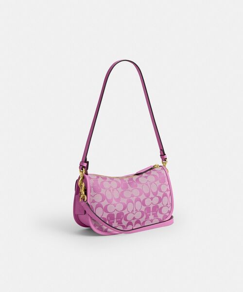 COACH(コーチ)の「【COACH | BRAIN DEAD】ツイン ターンロック ウェイバリー バッグ・シグネチャー ジャカード(ショルダーバッグ・レディース・ピンク系その他・ONE)」の5枚目の写真