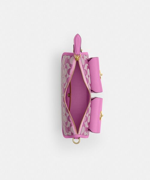 COACH(コーチ)の「【COACH | BRAIN DEAD】ツイン ターンロック ウェイバリー バッグ・シグネチャー ジャカード(ショルダーバッグ・レディース・ピンク系その他・ONE)」の8枚目の写真