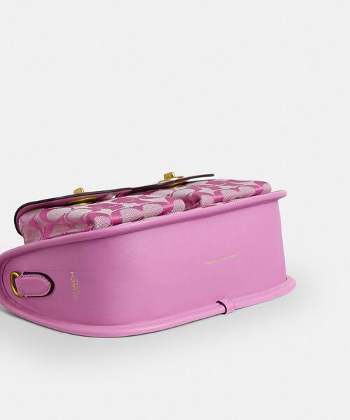 COACH(コーチ)の「【COACH | BRAIN DEAD】ツイン ターンロック ウェイバリー バッグ・シグネチャー ジャカード(ショルダーバッグ・レディース・ピンク系その他・ONE)」の9枚目の写真