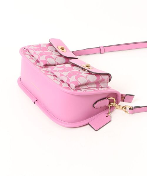 COACH(コーチ)の「【COACH | BRAIN DEAD】ツイン ターンロック ウェイバリー バッグ・シグネチャー ジャカード(ショルダーバッグ・レディース・ピンク系その他・ONE)」の14枚目の写真