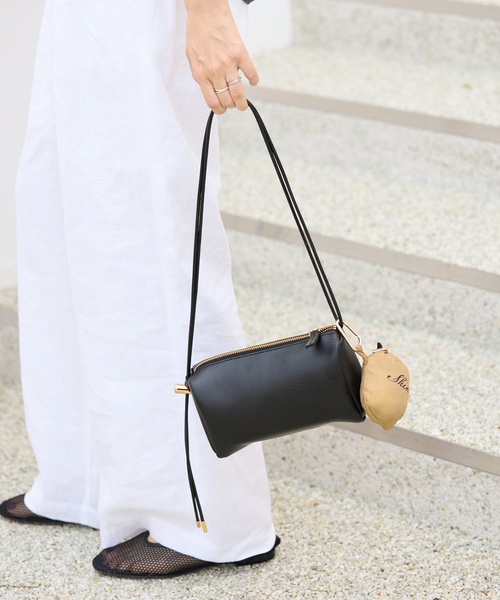 FRAMeWORK(フレームワーク)の「SKIN MINI BAG PACKABLE TOTE(ショルダーバッグ・レディース・ブラック/ブラウン・FREE)」の7枚目の写真