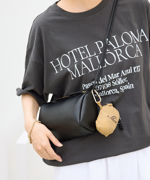 FRAMeWORK(フレームワーク)の「SKIN MINI BAG PACKABLE TOTE(ショルダーバッグ・レディース・ブラック/ブラウン・FREE)」の9枚目の写真