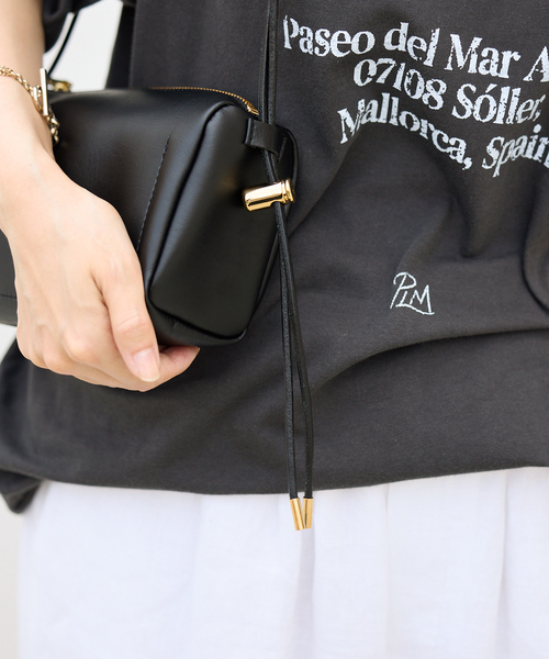 FRAMeWORK(フレームワーク)の「SKIN MINI BAG PACKABLE TOTE(ショルダーバッグ・レディース・ブラック/ブラウン・FREE)」の11枚目の写真