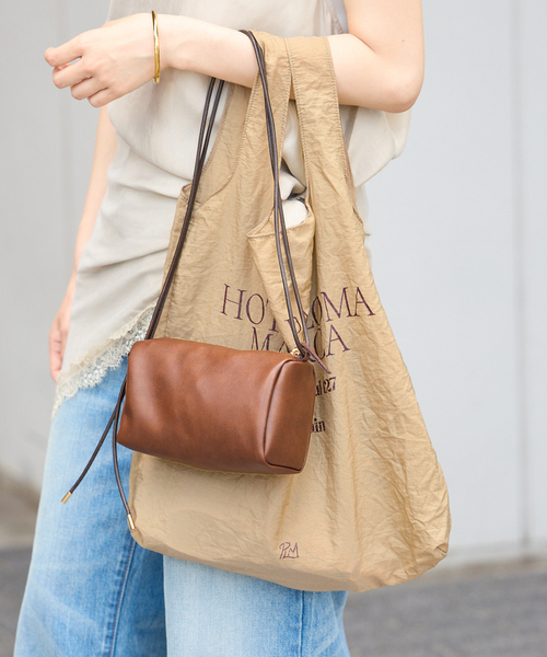 FRAMeWORK(フレームワーク)の「SKIN MINI BAG PACKABLE TOTE(ショルダーバッグ・レディース・ブラック/ブラウン・FREE)」の15枚目の写真