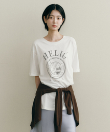 OSTKAKA（オストカーカ）の「ヒリックピグメントルーズフィットTシャツアイボリー（Tシャツ/カットソー）」