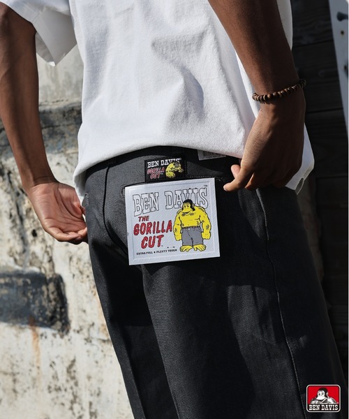 BEN DAVIS（ベンデイビス）の「《BEN DAVIS USA》USA GORILLA CUT CHARCOAL DENIM/ゴリラカット USA企画 正規輸入 定番（チノパンツ・メンズ・チャコールグレー・W30xL32/W32xL32/W36xL32/W34xL32/W34xL30/W32xL30）」の2枚目の写真