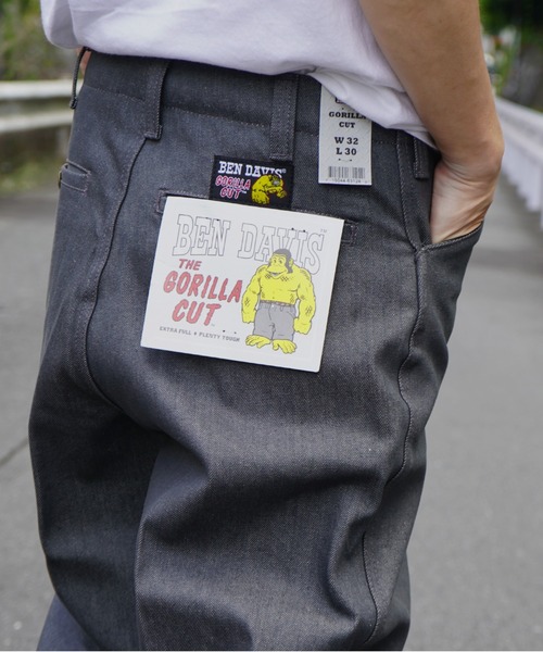 BEN DAVIS USA》USA GORILLA CUT CHARCOAL DENIM/ゴリラカット