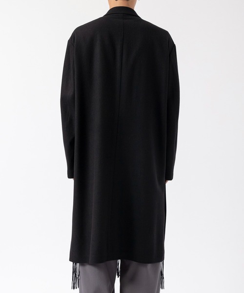 UJOH(ウジョー)の「Side Slit Fringe Long JKT(ブルゾン・メンズ・ブラック/タン・5/4)」の4枚目の写真