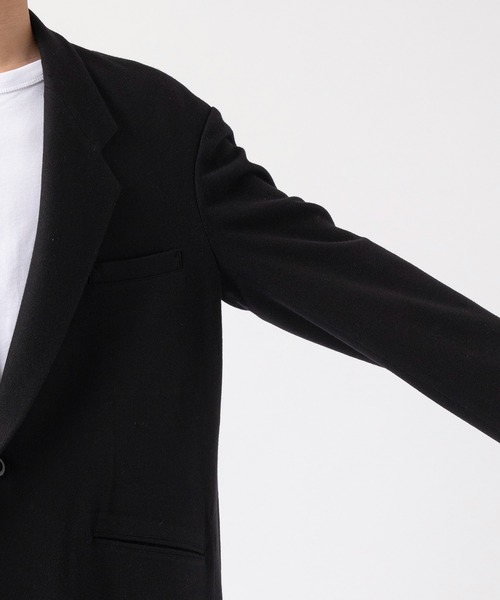 UJOH(ウジョー)の「Side Slit Fringe Long JKT(ブルゾン・メンズ・ブラック/タン・5/4)」の7枚目の写真