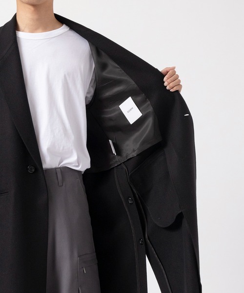 UJOH(ウジョー)の「Side Slit Fringe Long JKT(ブルゾン・メンズ・ブラック/タン・5/4)」の10枚目の写真