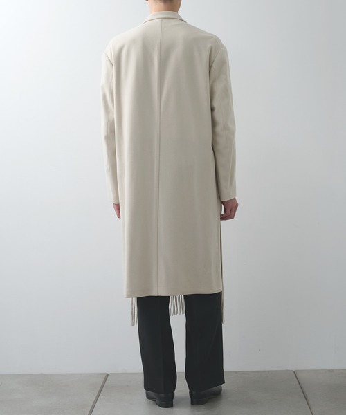 UJOH(ウジョー)の「Side Slit Fringe Long JKT(ブルゾン・メンズ・ブラック/タン・5/4)」の16枚目の写真