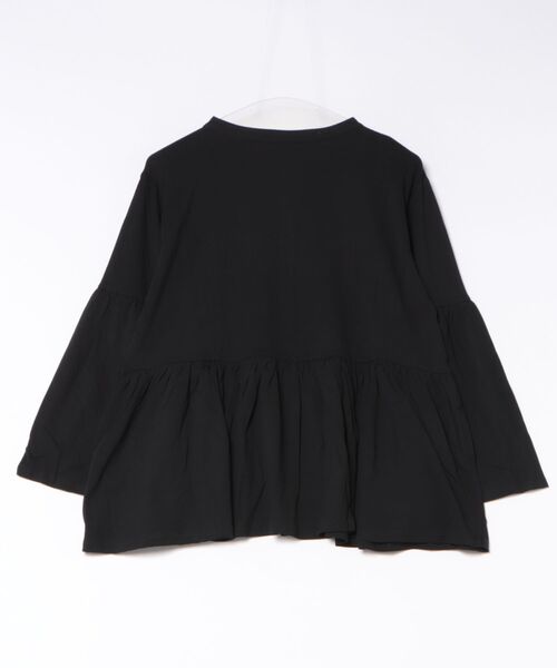 MARAI(マーライ)の「ペプラムギャザーブラウス風カットソー(Tシャツ/カットソー・レディース・チャコールグレー/ブラック・LL~3L/4L~5L)」の18枚目の写真