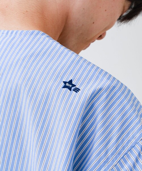 GLOSTER(グロスター)の「【BOY ASTLAD刺繍】スリーピングシャツ プルオーバーシャツ(シャツ/ブラウス・メンズ・ブラック系その他/ホワイト系その他/ブルー系その他/グリーン系その他・L/M)」の9枚目の写真