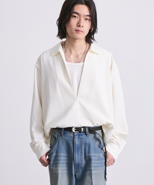 EMMA CLOTHES（エマクローズ）の「メタル3ピースバックル床革ベルト（ベルト・メンズ・ブラック/ブラウン・FREE）」の5枚目の写真