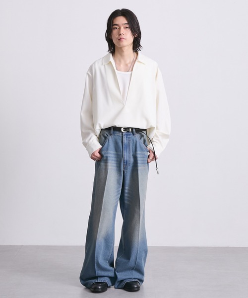 EMMA CLOTHES（エマクローズ）の「メタル3ピースバックル床革ベルト（ベルト・メンズ・ブラック/ブラウン・FREE）」の8枚目の写真