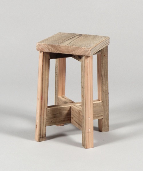 WOOPRO】OLD ASHIBA STOOL 角 / 358413（インテリア雑貨）｜TODAY'S