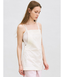embroidered apron (light yellow)
