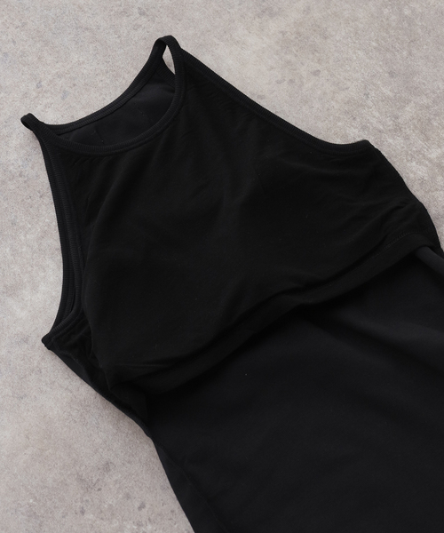 THE NEWHOUSE(ザニューハウス)の「THE NEWHOUSE/ザ ニューハウス COOPER HALTER NECK タンクトップ(タンクトップ・レディース・ブラック/ホワイト・SMALL)」の7枚目の写真