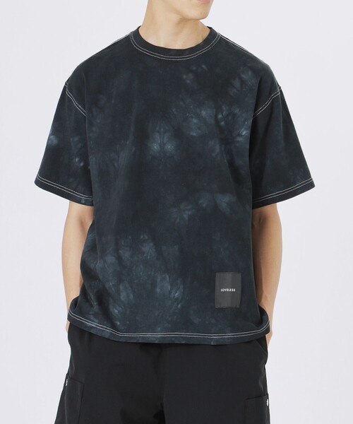 LOVELESS(ラブレス)の「ムラ染めオーバーTシャツ(Tシャツ/カットソー・メンズ・ブルー系その他7/ベージュ系その他2・M/L)」の3枚目の写真